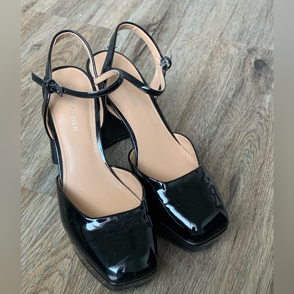 Marc Fisher chunky heels.